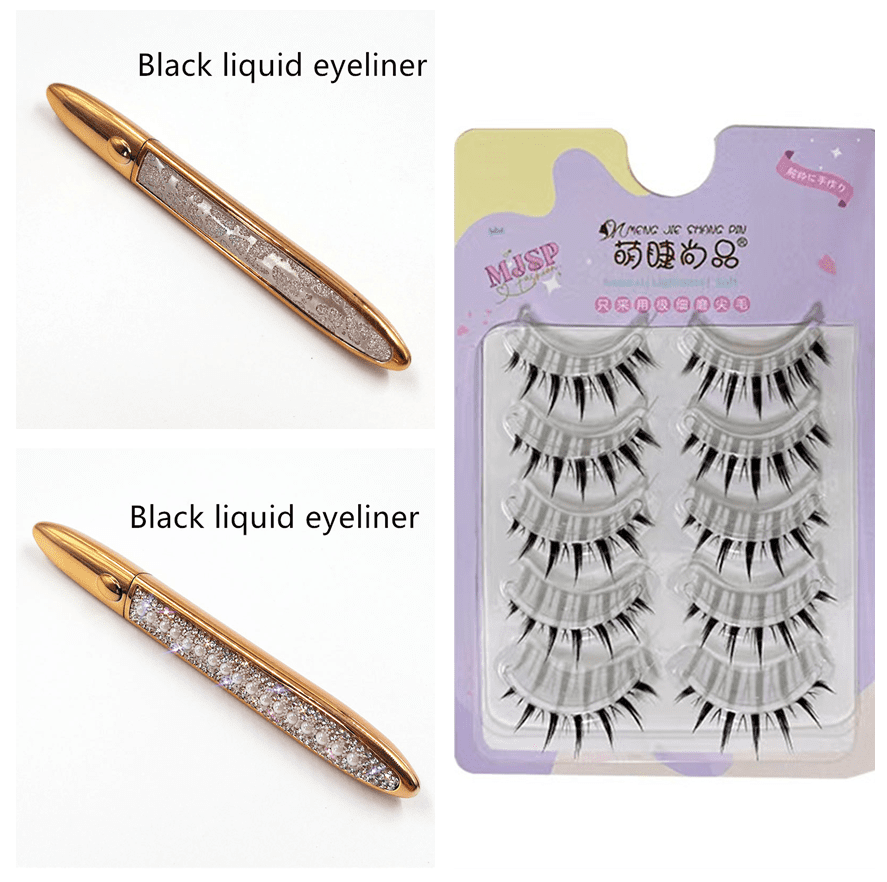 False Eyelashes Self-adhesive Eyeliner Multicolor False Eyelashes Self-adhesive Eyeliner Multicolor